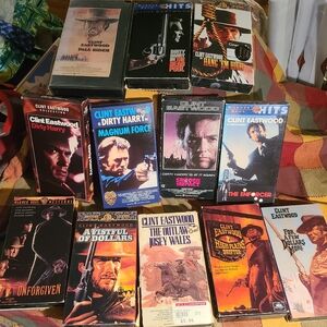 Clint Eastwood VHS Movie Collection Lot Of 11 Movies Dirty Harry